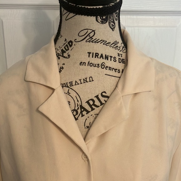 Oak + Fort long sleeve front tie shirt - Picture 2 of 4